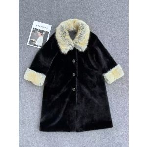 Luxury Faux Fur Collar Long Winter Coat
