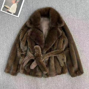 Chevron Quilted Texture Winter Coat
