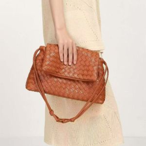 Intrecciato Woven Crossbody Bag