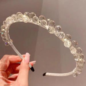 Glamour Beaded Headband in Clear SS65