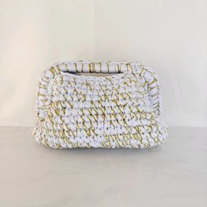 Chunky Knit Bubble Cloud Clutch Bag