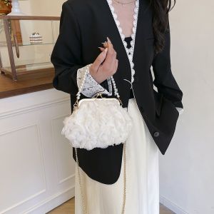 3D Pearlies Rosette Evening Bag