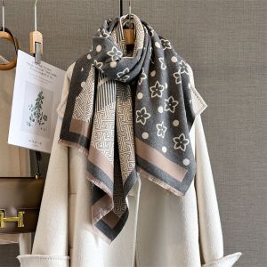 Floral Polka Dot Geometric Print Shawl Scarf