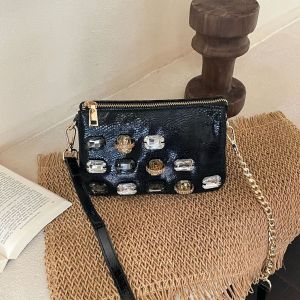 Metallic Jewells Embellished Mini Handbag