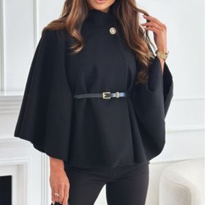 Belted Cape Sleeve Coat