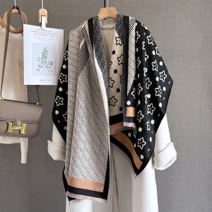Floral Polka Dot Geometric Print Shawl Scarf