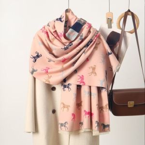 Horse Print Winter Scarf
