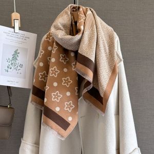 Floral Polka Dot Geometric Print Shawl Scarf