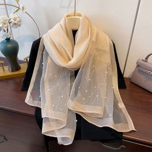 Pearl Embellished Ocassion Scarf