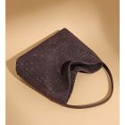 Woven Slouchy Shoulder Bag with Buckle Strap