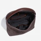 Woven Slouchy Shoulder Bag with Buckle Strap