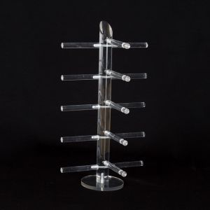 ST035 Clear acrylic 5 rows sunglasses stand
