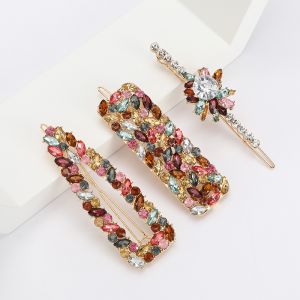 SS25 Crystals hair clips set of 3 in Multicolours