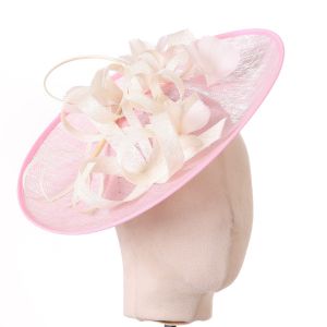 Pink and Cream Mix Elegance Chic Floral Fascinator