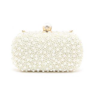 WY02 Pearl clutch in Ivory