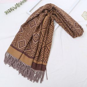HUA082 G square pattern in two tone Brown
