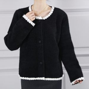 Floral Pearl Embellishments Soft Cardigan