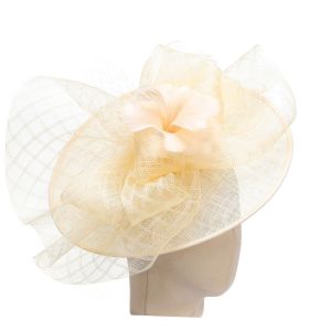 L001 Ethereal Aviary Large Stunning Fascinator in Cream