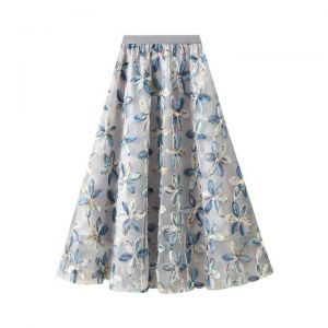Floral Sequins Skirt