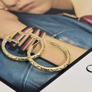 Crystal Pave Gold-Tone Hoop Earrings EUR579