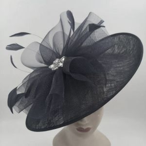 Wedding & Races Fascinator with Tulle & Crystals