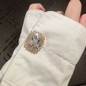 Crystal Square Decorative Button Cover