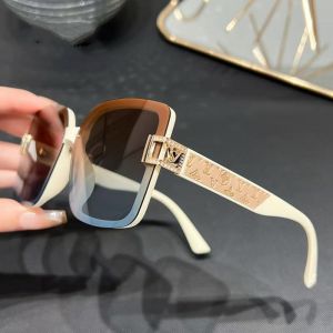 Luxe Monogram and Rhinestone Buckle Sunglasses