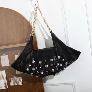 Zebra Print Diamante Shoulder Bag