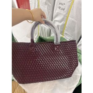 Luxury Woven Tote Bag with Purse Bag