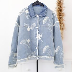 Cloud Veil Denim Jacket in Blue DNM09