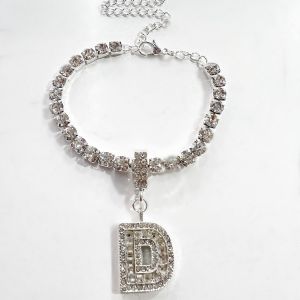 EUR123 crystal Letter D anklet/bracelet