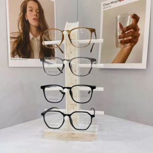 ST001 acrylic sunglasses stand 4 roll in White