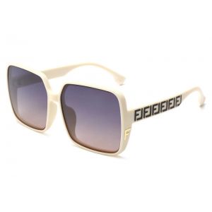 9991 Letter F style sunglasses in Cream