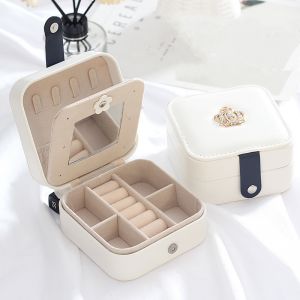 pur031 jewelled jewellery box in pure White