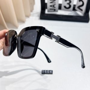 5504 side H cut out  sunglasses in Black