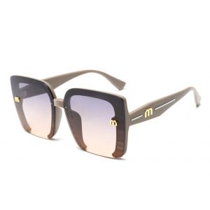 7701 Letter M sunglasses in Taupe