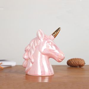 PUR040 Unicorn Money box Baby Pink