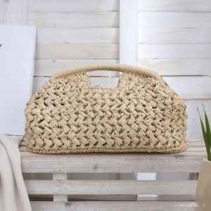 Woven Straw Summer Pouch Beach Bag