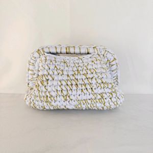 Chunky Knit Bubble Cloud Clutch Bag