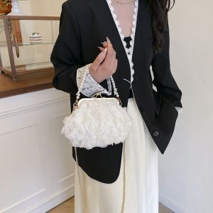 3D Pearlies Rosette Evening Bag