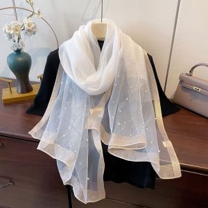 Pearl Embellished Ocassion Scarf