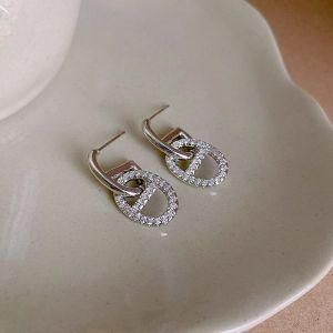 EUR436 crystal pig nose earrings in Silver