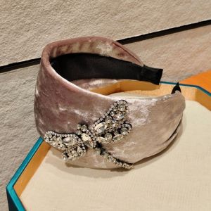 Velvet Headband with Crystal Dragonfly