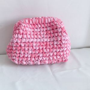 Chunky Knit Bubble Cloud Clutch Bag
