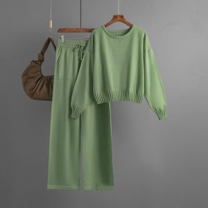 SD185 sweater and trousers set in Green