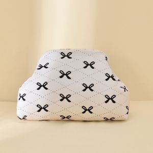 Ribbons Knit Cloud Pouch Bag
