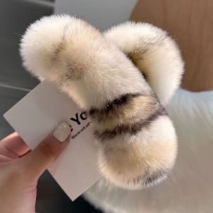 Plush Faux Fur Hair Claw Clip