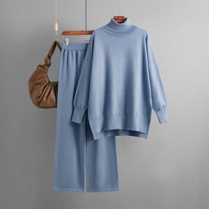  SD184 sweater and trousers set in duck egg Blue