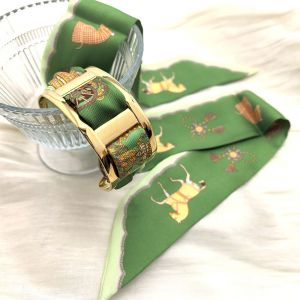Chic Horse Print Bangle Scarf Bracelet