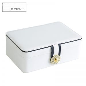 PUR067 Large jewellery box in White